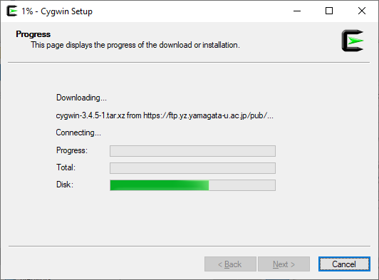 Cygwin package install