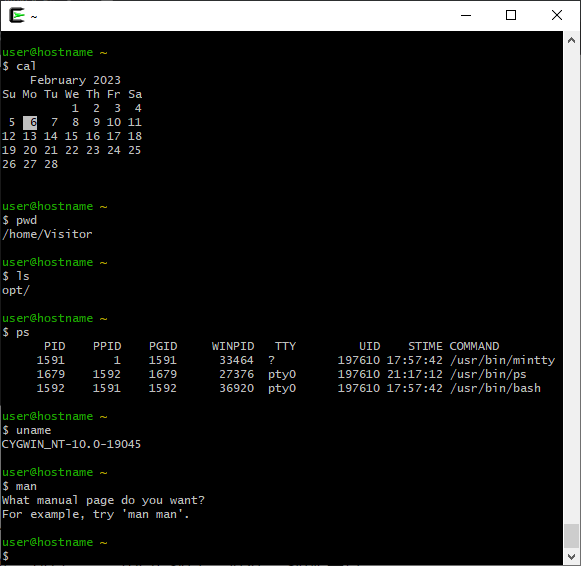 Command set