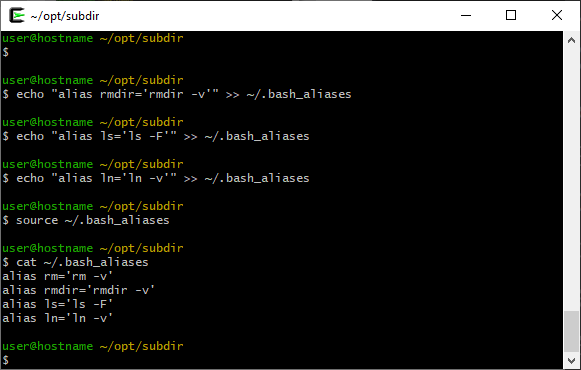 aliases