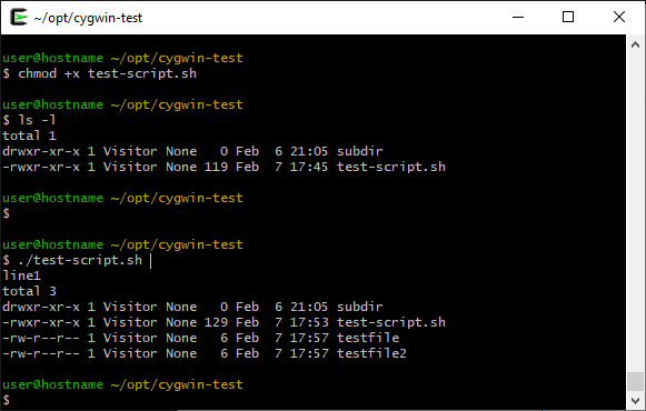 shell-script-execute