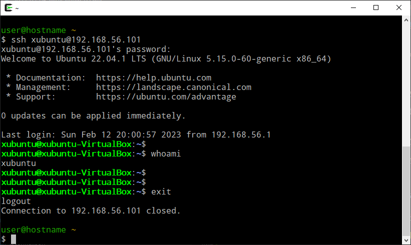 ssh